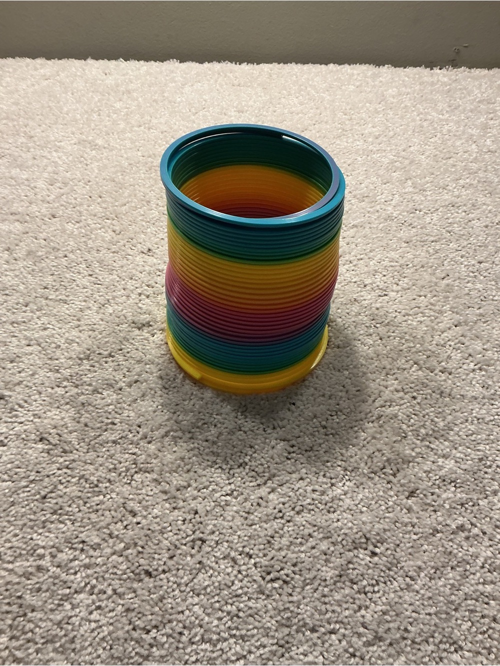 Colorful Coil Spring Toy - Rainbow Stacking Slinky
